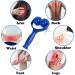 2-in-1 Massage Scooter & Roller with Handle - Fascia Massage Balls for Back Legs Feet & Hands - Perfect Self-Massage Device - Buy Online on GoSupps.com