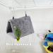 VIFER Bird Nest Hanging Bird Cage Hammock Plush Parrot Bed Warm Winter Soft Tent for Parakeets Canary Lovebirds Pet Toy (S-Grey) - Buy Online on GoSupps.com