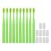Verdant Touch orthodontic interdental brush jaw-friendly toothbrush cleaner set 10-part tooth protection case with toothbrush mirror dustproof waterproof locking denture box