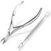 Cuticle Cutter Cuticle Pusher Cuticle Nipper Professional Stainless Steel Cuticle Cutter Durable Cuticle Cutter Pedicure Manicure Tools for Fingernails and Toenails
