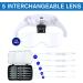 Headband Magnifier Glasses with 2 LED Lights and 5 Interchangeable Lenses for Close Work - Buy Online on GoSupps.com