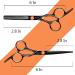 Effy Professional Hair Cutting Scissors Kit - 11 PCS Hair Shears Set for Men Women & Pets - Premium Shear Salon Tool in Orange & Black - Buy Online on GoSupps.com