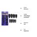 100 Stiletto Press-On Tips | Black Matte Full Cover Nails | Quick Nail Extensions by Click-It Nails - Buy Online on GoSupps.com
