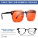 Clip On Blue Light Blocking Glasses for Prescription - Fit Over Computer TV & Gaming - Unisex Dark Amber (99 - Buy Online on GoSupps.com