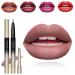Edanta Matte Lipstick Cream Waterproof Lip Liner | Double Head Lip Crayon Long Lasting Makeup Stick - Nude 01 | for Women and Girls - Buy Online on GoSupps.com
