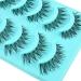 Blue Vessel 5 Pairs Black Handmade Messy Natural Cross False Eyelashes | International Shipping Available - Buy Online on GoSupps.com