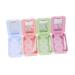 Solustrie 12 STK contact lens container Local travel case lens storage set glass-terrarium terrarium glass lens holder organizer suction rod plastic