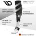 Buy Diasports Runstars Compression Socks for Sports - Premium Black/White for Running Marathon & Triathlon - Men & Women - Size L - Buy Online on GoSupps.com