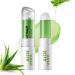 2 Pcs Aloe Vera Lip Balm Long Lasting Hydrating Fast-Acting Nourishment Non-Greasy Formula Ideal for Chapped Dry Cracked or Damaged Lips Restore Moisture & Softness to Dry Lips