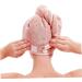 Buy 2-Pack Microfiber Hair Towel Wraps - Quick Drying Pink & Beige Bath Hair Towels for Effortless Hair Care - Buy Online on GoSupps.com