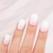 20pcs Semi Cured Gel Nail Strips Gel Nail Wraps Nail Stickers Soft Long Lasting Self Adhesive Nail Wraps with Nail File and Wooden Stick (Pink White Ombre) - Buy Online on GoSupps.com