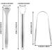 Boenfu Stainless Steel Tongue Cleaner Set - 3 Piece Tongue Scraper for Bad Breath & Oral Care - Buy Online on GoSupps.com