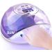 Janolia nail dryer lamp 86W UV LED lamp for nails professional gel UV LED nail lamp with sensor LCD display for fingernail and toenail nail design with 4 timer suitable for all gel purple