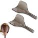 2pcs Hairspray Face Shield Reusable Plastic Salon Face Cover Protector Shield for Hair Spray Bang Cutting Hair dyeing(Transparent Gray)
