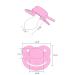 CutiePlusU Adult Size Pacifier 3-Pack - Large Nipple Shield in Pink Blue & Black | International Shipping Available - Buy Online on GoSupps.com