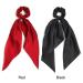 2 PCS Red Black Hair Scrunchies Scarf Set | Satin Silk Elastic Hair Bands Ponytail Holder for Women Girls - Buy Online on GoSupps.com