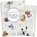 Wilhelm Fell case for the EU pet ID card for animals I personalized with names or date of birth i personal gift idea for pet owners I protective cover for the pet ID card (Balou) EU petrol card personalized BALOU