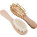 Sluffs Baby Wooden Hair Brush and Comb Set with Goat Hair Bristles - for Newborns and Toddlers - Buy Online on GoSupps.com