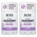 MONA BRANDS All Natural Deodorant For Women & Men | For Sensitive Skin | No Aluminum or Baking Soda | (2-Pack LAVENDER 1.76 Oz each)