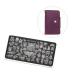 Lurrose Purple Nail Art Stamp Plate Holder - Organize Your Stamping Plates Collection for Perfect Manicures - Buy Online on GoSupps.com