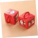 24pcs Box Christmas Party Favor Christmas Cookie Container Christmas Bags Packing Box Candy Box 24pcs Red - Buy Online on GoSupps.com