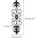 Sziqiqi Wall Candlestick Set - Black Metal Tealight Holders for Living Room Bedroom & Dining Room Decor - 2er Set - Buy Online on GoSupps.com
