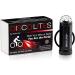 Activ Life Disco Lights Red/White/Blue Front Bicycle Lights for Men & Boys - Perfect Festival & Party Accessories for Night Rides - Buy Online on GoSupps.com