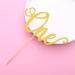 Gold 1st Birthday Cake Topper - Baby One Birthday Single-sided Gold Glitter Cake Topper One Anniversary Marriage Cake Decoration First Birthday Party Cake Smash Decorating Supplies (gold16) - Buy Online on GoSupps.com
