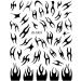 FEIlei Nail Art Decals Flames Nail Stickers Decoration for Nail Tips Beauty Decoration - Buy Online on GoSupps.com