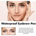 2024 Upgraded Natural Brows Eyebrow Pen Waterproof Natural Brows Eyebrow Pen Eyebrow Pen Waterproof Eyebrow Pencil Dark Brown Upgraded Waterproof Microblading Eyebrow Pen(Reddish brown) - Buy Online on GoSupps.com