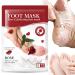 Allbestaye Rose Feet Peeling Foot Mask Exfoliating Socks for Pedicure Foot Mask Foot Care Peeling Dead Skin Remover Calluses
