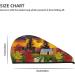 Hair Towel Wrap - Quick Drying Towel Turban with Button | Fall Village Scenery Design - Buy Online on GoSupps.com