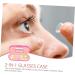 JECOMPRIS Double-Lodged Glasses Case & Sunglasses Case - Stylish Travel Accessories with Mirror Tweezers and Contact Lens Solution Holder - Buy Online on GoSupps.com