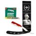 Roman Empire Shaving Mars Men's Professional Beard Mustache and Contour Razor with 100 Derby Blades