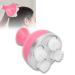 Electrical scalp massager with 4 modes and 4 replacement massage heads IPX7 Waterproof ergonomic silicone-stress reduction massager for muscles shoulder for pet cat pink pink