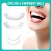 Wrong Teeth Tooth Whitening Set - 2 Pairs Cosmetic Veneers for Instant Smile Makeover | Fake Teeth for Men & Women - Buy Online on GoSupps.com