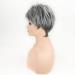 Grey Pixie Cut Wig for White Women - Layered Synthetic Short Grey Wig with Bangs for Daily & Party Wear - Buy Online on GoSupps.com