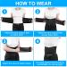 ACWOO Adjustable Lower Back Support Brace with Double Pull Design for Slipped Disc Pain Relief - Buy Online on GoSupps.com