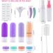 Vexillic 16-Piece Silicone Travel Bottles Set - 90ml BPA-Free Shampoo & Gel Containers - Perfect for Travel - Buy Online on GoSupps.com