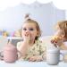 6 Pcs Silicone Sippy Cups for Babies Over 6 Months | Spill-Proof Training Cup with Handles and Spout Lid | 5oz Toddler Cups | Easy-to-Grip, Dishwasher and Microwave Safe - Buy Online on GoSupps.com