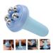 FRCOLOR Blue Handheld Massage Roller - Exercise Tool for Muscle Relief | Face & Back Massager | International Shipping Available - Buy Online on GoSupps.com