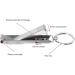 HCHGJKN Nail Clippers Stainless Steel Ultra-thin Foldable Hand Toe Nail Clippers Cutter With Keychain Cutter Trimmer Silver Tool Key Ring - Buy Online on GoSupps.com