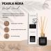 Reed Diffuser for Home Scented Oil Diffuser100ml with Sticks Set by Pearla Nera Dark Wood- Aromatherapy Long Lasting Air Freshener- Woody Fruity Amber - Buy Online on GoSupps.com