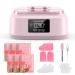 EasyinBeauty Paraffin Wax Machine for Hand and Feet, Waxing Kit, Paraffin Bath for Dry, Rough Skin with 6 Pack Rose Wax, Hot Wax Therapy Spa, 3000ml Large Wax Pot Capacity, Great Spa Gift, Pink