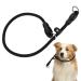 TIESOME Slip Collar Dog Training Choke Collar Round Nylon Rope Collar No Pull P-Collar for Small Medium Large Dogs (Black M)