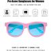 Pro Acme Unbreakable Polarized Baby Sunglasses | Pink Green Frame, Blue Mirrored Lens | Flexible Toddler Sunnies for 0-24 Months - Buy Online on GoSupps.com