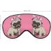 LynaRei Puppy Pug Dog Sleeping Mask - Adorable Pink Eye Cover for Blocking Light - Buy Online on GoSupps.com