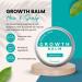 Naturally Solved Hair Growth Balm with Castor Oil & Rosemary Oil for Hair Growth: Blended for Fuller Thicker Hair - Includes Shea Mango Almond Jojoba Rice Bran Hemp and Coconut Oils - Buy Online on GoSupps.com