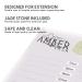 Amber Lash Clear Large Volume 2-in-1 Acrylic Eyelash Extension Holder with Jade Stone Glue Pallet - International Shipping Available - Buy Online on GoSupps.com