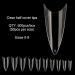 500pcs Clear Almond Shaped Nail Tips | Half Cover Acrylic Nail Professional Supplies - Buy Online on GoSupps.com
